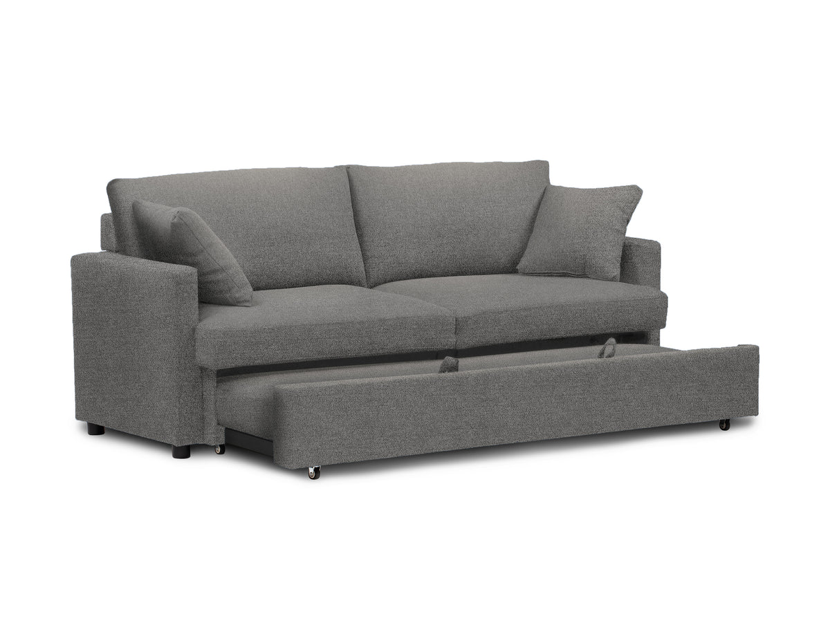 Milano Convertible Grey Fabric Sleeper Sofa | Ortholuxe Home - Photo 7