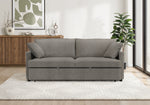Milano Convertible Brown Fabric Sleeper Sofa | Ortholuxe Home