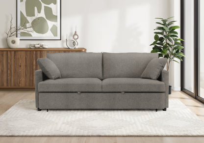 Milano Convertible Brown Fabric Sleeper Sofa | Ortholuxe Home