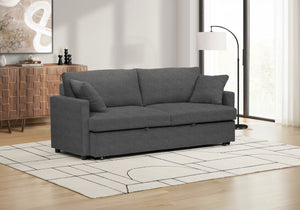 Siena Charcoal Grey Fabric Sleeper Sofa | Ortholuxe Home - Photo 2