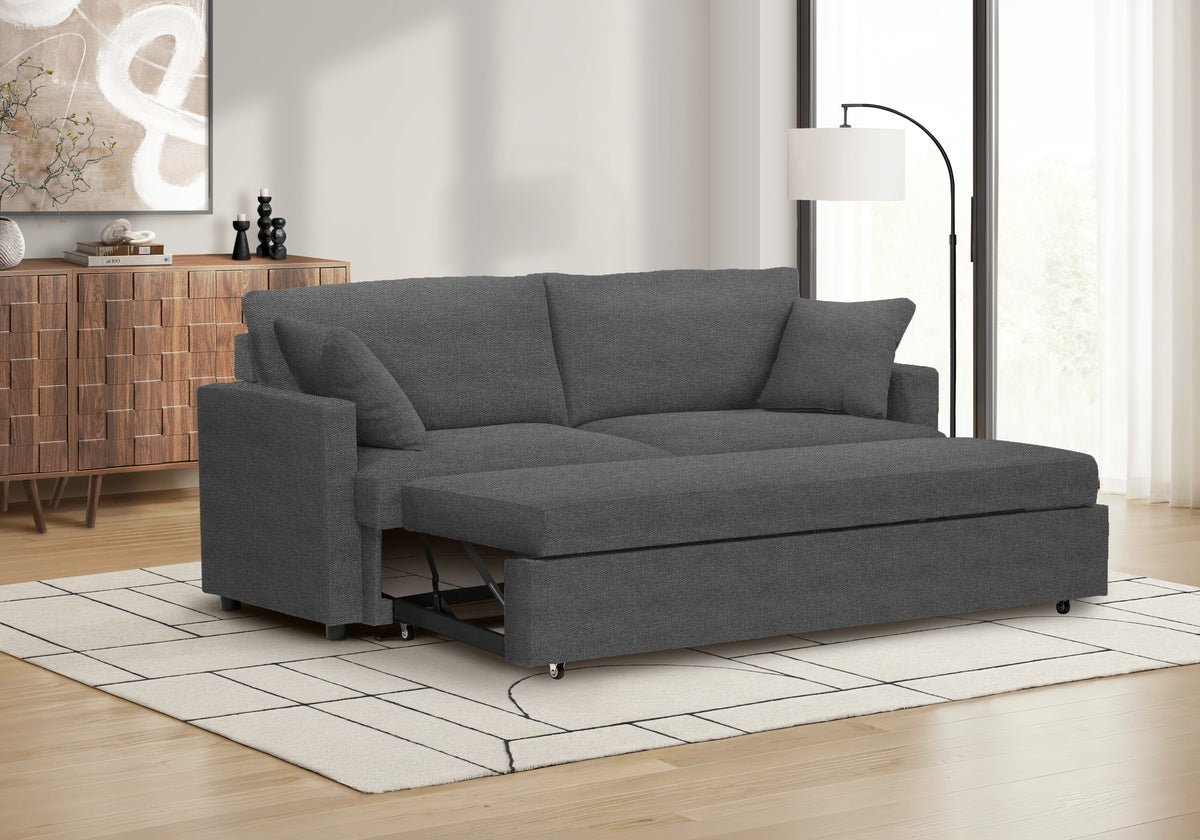 Siena Charcoal Grey Fabric Sleeper Sofa | Ortholuxe Home - Photo 4