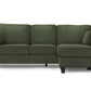 Oslo Facing & Olive Green Fabric Sofa Lounger | Ortholuxe Home - Photo 2