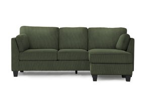 Oslo Facing & Olive Green Fabric Sofa Lounger | Ortholuxe Home - Photo 2