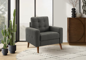 Nova Dark Grey Fabric Chair | Ortholuxe Home