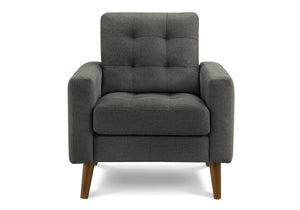 Nova Dark Grey Fabric Chair | Ortholuxe Home - Photo 2