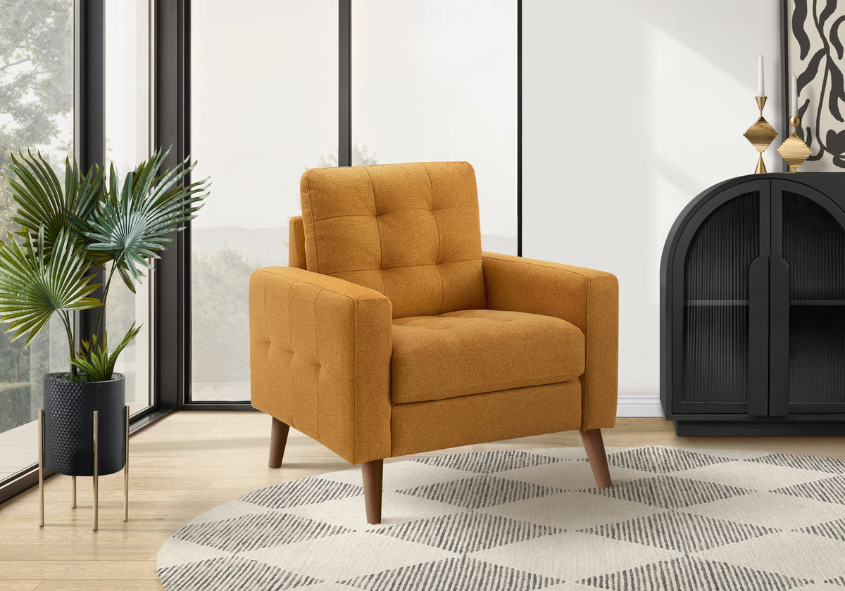 Nova Orange Fabric Chair | Ortholuxe Home