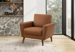 Fiora Cognac PU Chair | Ortholuxe Home