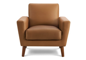 Fiora Cognac PU Chair | Ortholuxe Home - Photo 2
