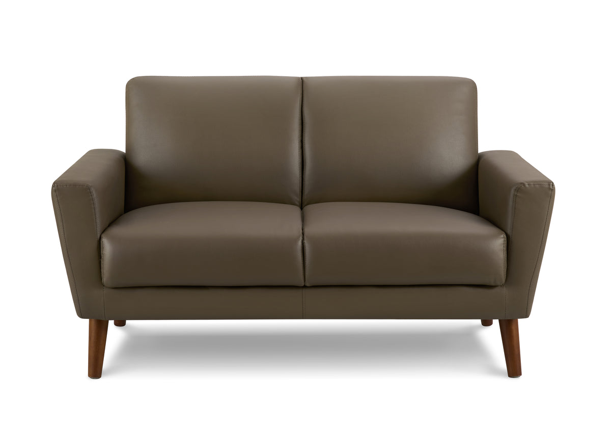 Juniper Brown PU Love Seat | Ortholuxe Home - Photo 2
