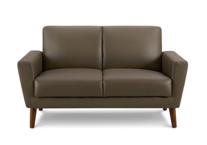 Juniper Brown PU Love Seat | Ortholuxe Home - Photo 2