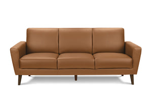 Lyra Cognac PU Sofa | Ortholuxe Home - Photo 2