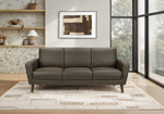 Marlowe Brown PU Sofa | Ortholuxe Home