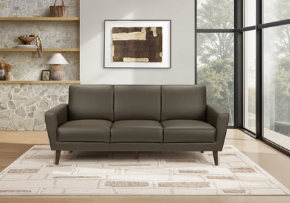 Marlowe Brown PU Sofa | Ortholuxe Home