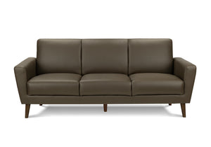 Marlowe Brown PU Sofa | Ortholuxe Home - Photo 2