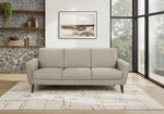 Noelle Light Brown Fabric Sofa | Ortholuxe Home