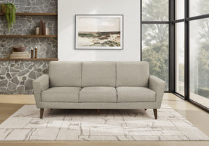Noelle Light Brown Fabric Sofa | Ortholuxe Home