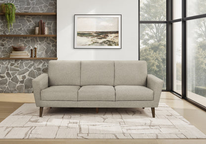 Noelle Light Brown Fabric Sofa | Ortholuxe Home
