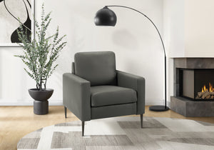 Riviera Grey PU Chair | Ortholuxe Home
