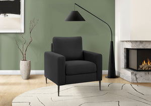 Sienna Black Fabric Chair | Ortholuxe Home