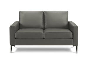 Talia Grey PU Love Seat | Ortholuxe Home - Photo 2