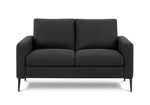 Valencia Black Fabric Love Seat | Ortholuxe Home - Photo 2