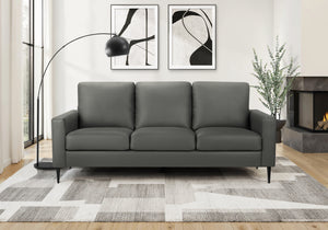 Wren Grey PU Sofa | Ortholuxe Home
