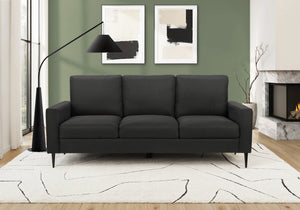 Zara Black Fabric Sofa | Ortholuxe Home