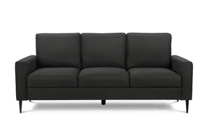 Zara Black Fabric Sofa | Ortholuxe Home - Photo 2