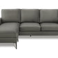 Alba Facing & Grey PU Sofa Lounger | Ortholuxe Home - Photo 2