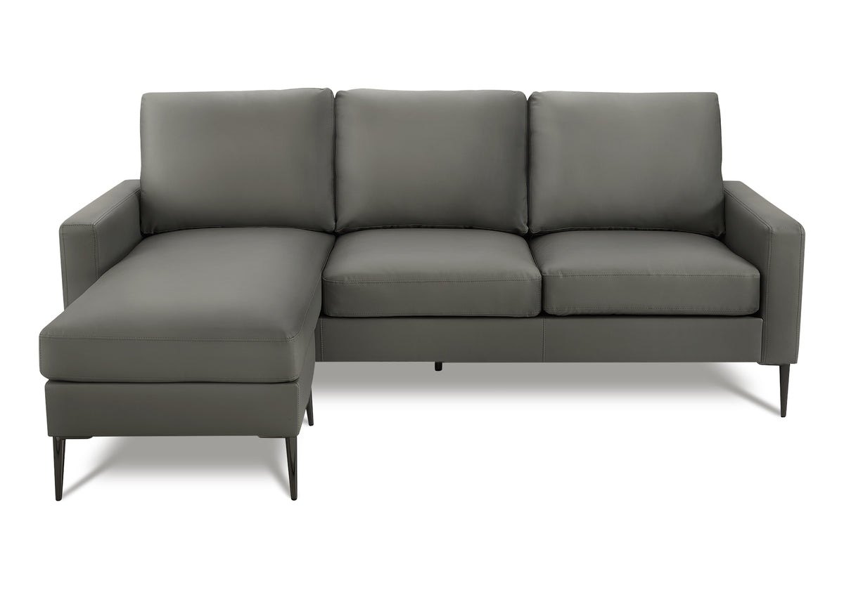 Alba Facing & Grey PU Sofa Lounger | Ortholuxe Home - Photo 2