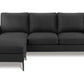 Brera Facing & Black Fabric Sofa Lounger | Ortholuxe Home - Photo 2