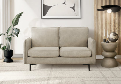 Delano Beige Fabric Love Seat | Ortholuxe Home