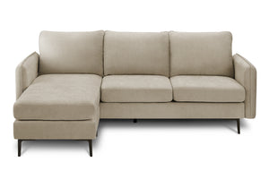 Florence Facing & Beige Fabric Sofa Lounger | Ortholuxe Home - Photo 2