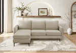 Florence Facing & Beige Fabric Sofa Lounger | Ortholuxe Home