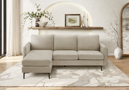 Florence Facing & Beige Fabric Sofa Lounger | Ortholuxe Home