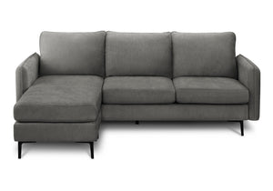 Florence Facing & Grey Fabric Sofa Lounger | Ortholuxe Home - Photo 2