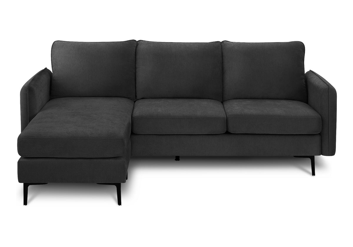 Florence Facing & Black Fabric Sofa Lounger | Ortholuxe Home - Photo 2