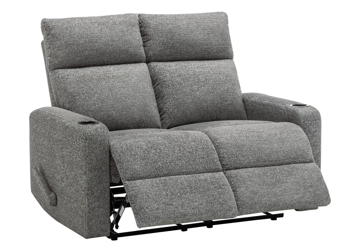 Ivory Grey Jialian Reclining Love Seat | Ortholuxe Home - Photo 4