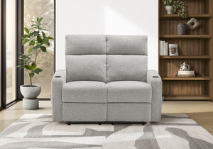 Ivory Grey Aotansi Reclining Love Seat | Ortholuxe Home
