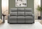 Jolie Grey Fabric Jialian Reclining Sofa | Ortholuxe Home
