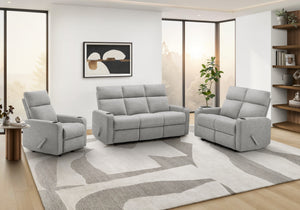 Jolie Grey Fabric Aotansi Reclining Sofa | Ortholuxe Home - Photo 2