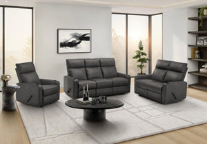Jolie Grey PU Yanqing Reclining Sofa | Ortholuxe Home - Photo 2
