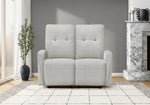 Naples Grey Fabric Breeze Reclining Love Seat | Ortholuxe Home