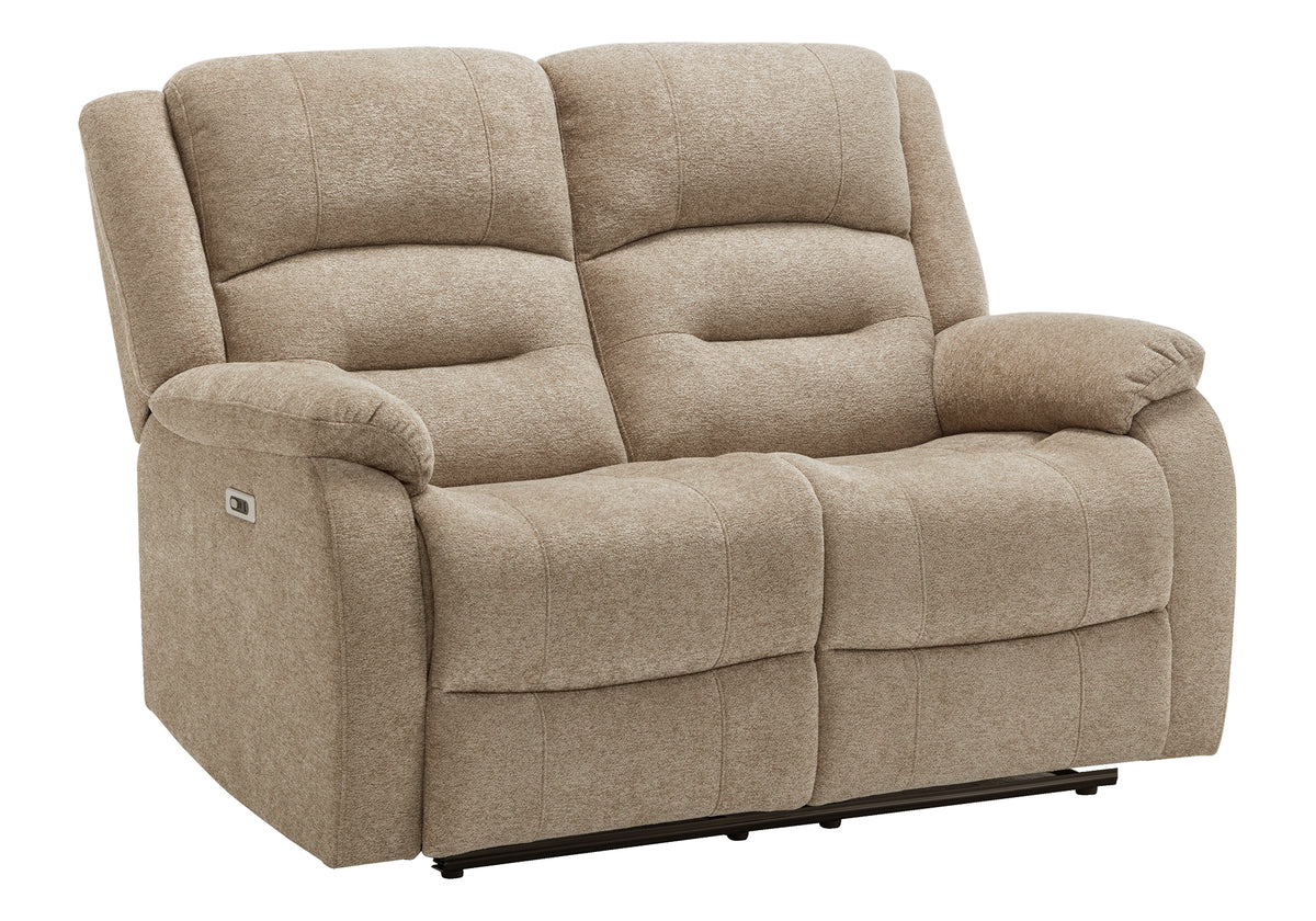 Sorrento Beige Fabric Sky Reclining Love Seat | Ortholuxe Home - Photo 4