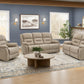 Sorrento Beige Fabric Sky Reclining Love Seat | Ortholuxe Home - Photo 2