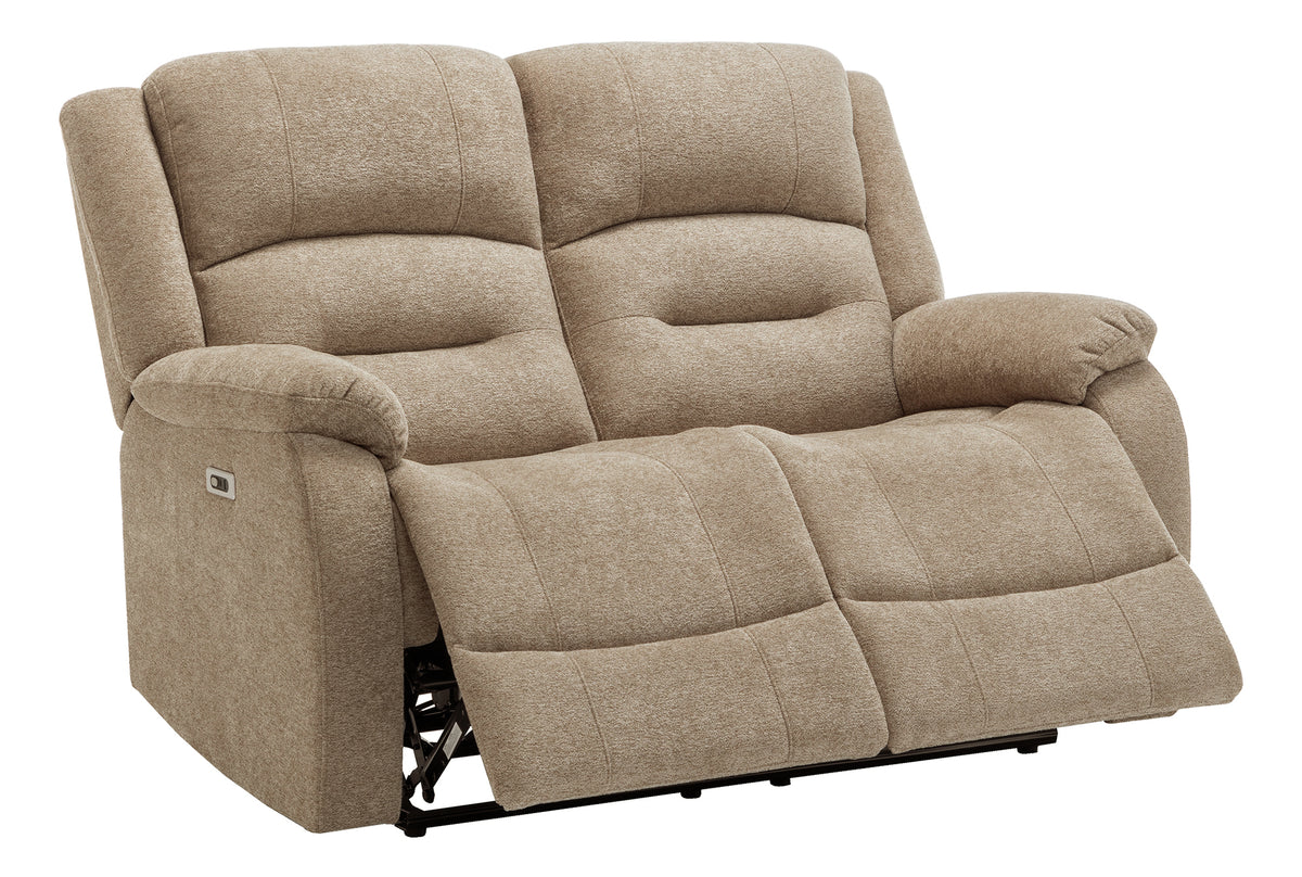 Sorrento Beige Fabric Sky Reclining Love Seat | Ortholuxe Home - Photo 5