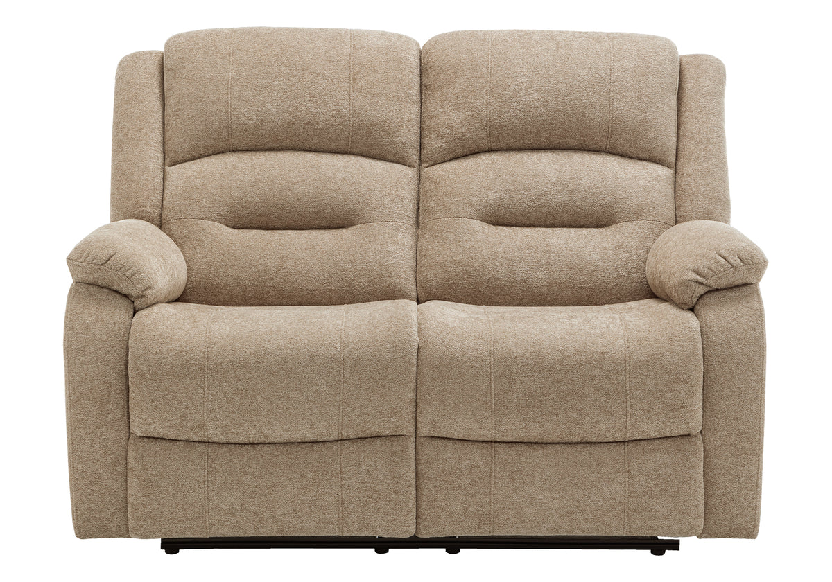 Sorrento Beige Fabric Sky Reclining Love Seat | Ortholuxe Home - Photo 3