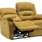Sorrento Gold Fabric Sky Reclining Love Seat | Ortholuxe Home - Photo 6