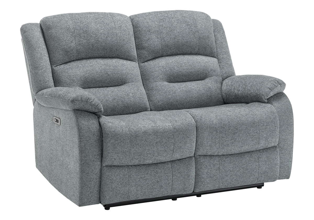 Sorrento Blue Fabric Sky Reclining Love Seat | Ortholuxe Home - Photo 4