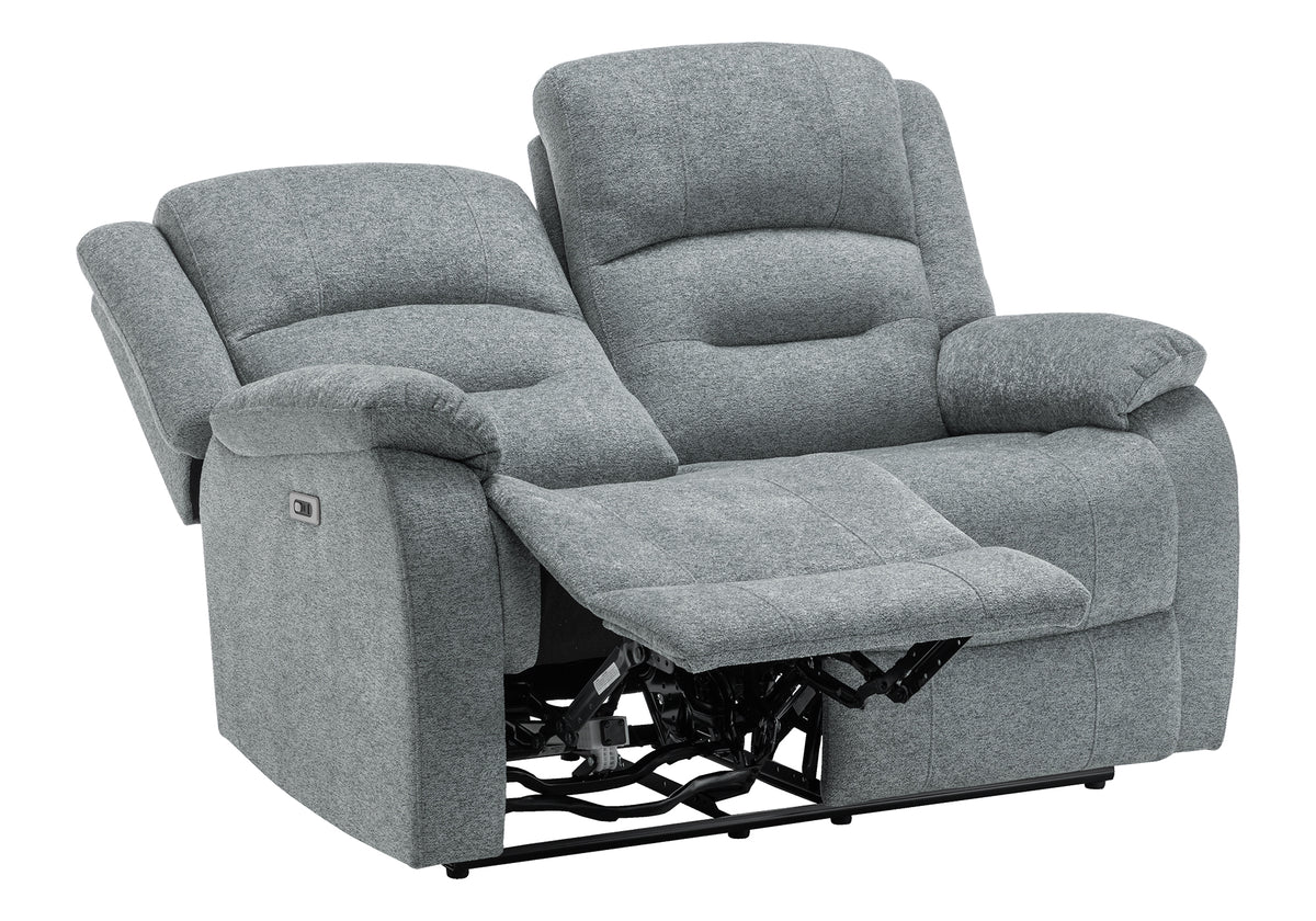 Sorrento Blue Fabric Sky Reclining Love Seat | Ortholuxe Home - Photo 6